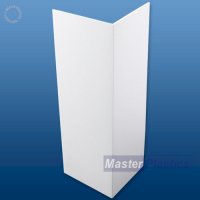 100mm(2mm) x 100mm (3mm) UPVC Plastic Rigid Angle 2.5m