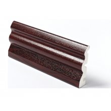 UPVC Plastic Foiled Rosewood : 5m x 70mm Ogee Architrave