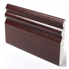 UPVC Plastic Foiled Rosewood : 5m x 125mm Ogee Skirting Board