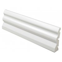UPVC White Plastic Ogee Architrave 70mm Deep x 5m Long x 18mm Thick